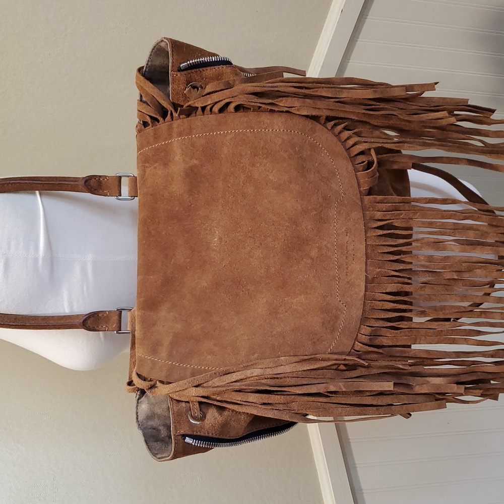 Barbara Bui Suede Fringe Bag - Picture 12 of 16